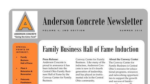 Anderson Concrete Newsletter
