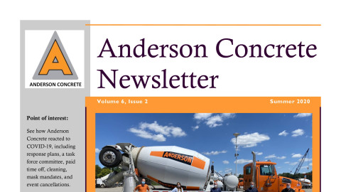 Anderson Concrete Newsletter