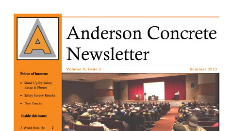 Anderson Concrete Newsletter