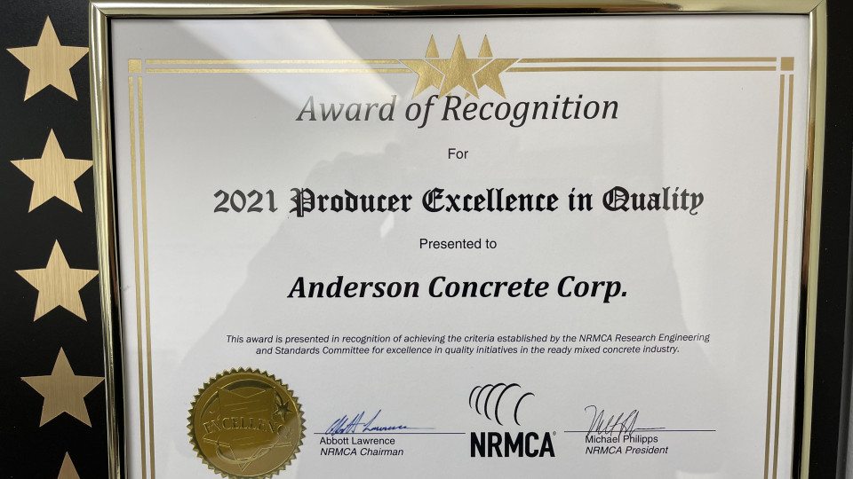 2021 PRODUCER EXCELLENCE IN QUALITY AWARD